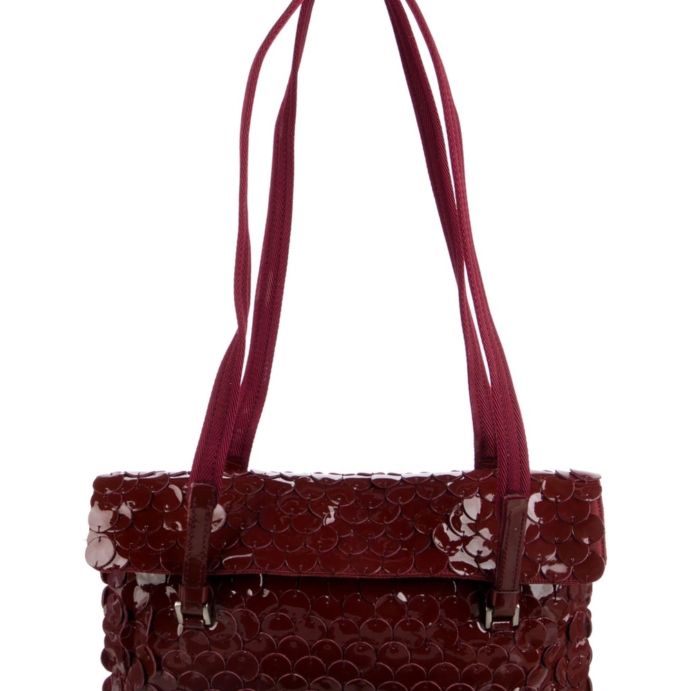 Prada Red Sequined Shoulder Bag